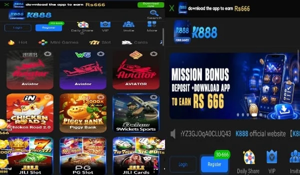 K888 Game App Dashboard