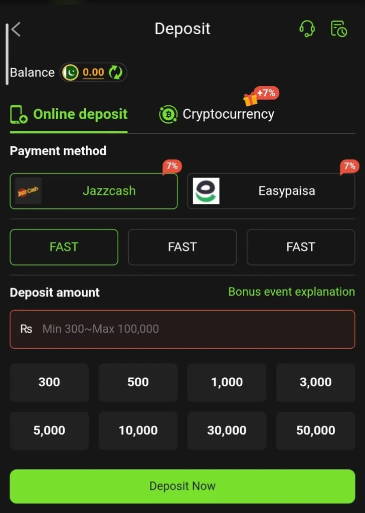 Withdraw And Deposit Dashboard 